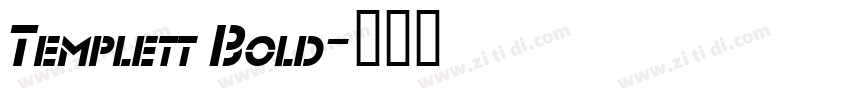 Templett Bold字体转换